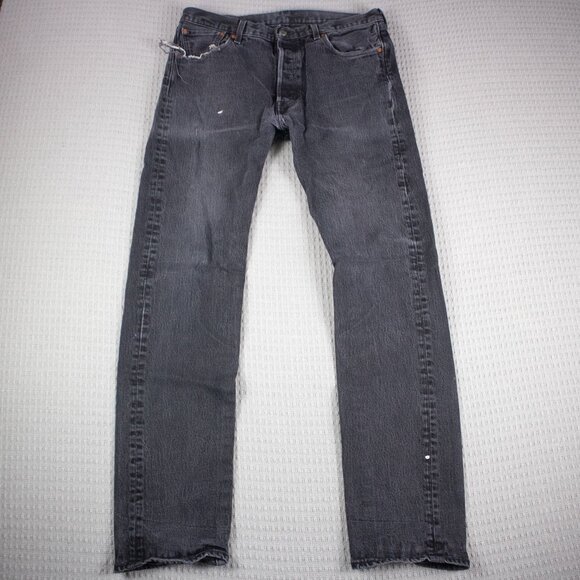 Levi's Premium 501 Faded Black Wash Denim 34x34 - Picture 1 of 8